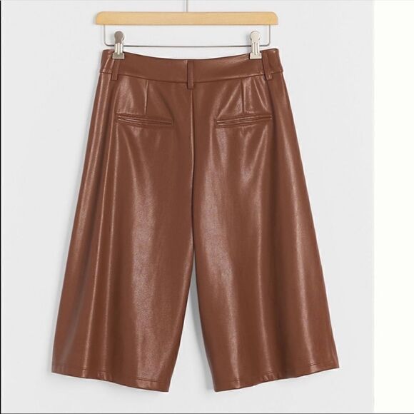 Anthropologie Avec Les Filles Davina Faux Leather Culottes-NWT - Picture 5 of 8